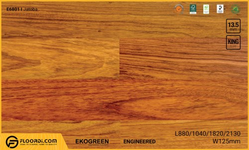 Sàn gỗ Engineered E6801 Jatoba - Công Ty Cổ Phần Floordi